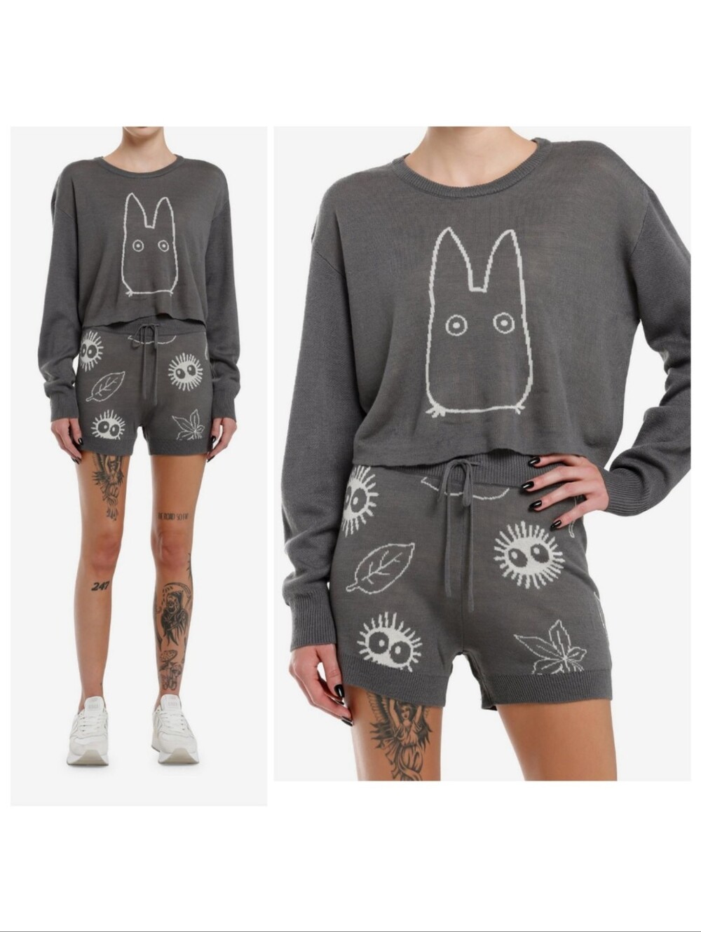 Vintage Her Universe Studio Ghibli My Neighbor Totoro Soot Sprite Sweater Medium
